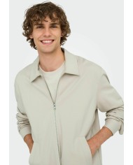 Only & Sons Chaqueta Onsjakes 0339 Reg Zip Overshr Frml Noos