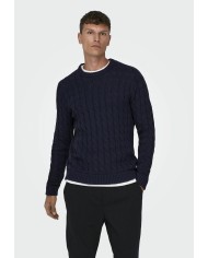 Only & Sons Jersey Onskicker Life Cable Crew