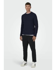 Only & Sons Jersey Onskicker Life Cable Crew