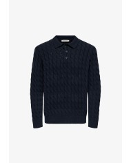 Only & Sons Polo Onskicker Life Rlx LS Cable Polo Knit