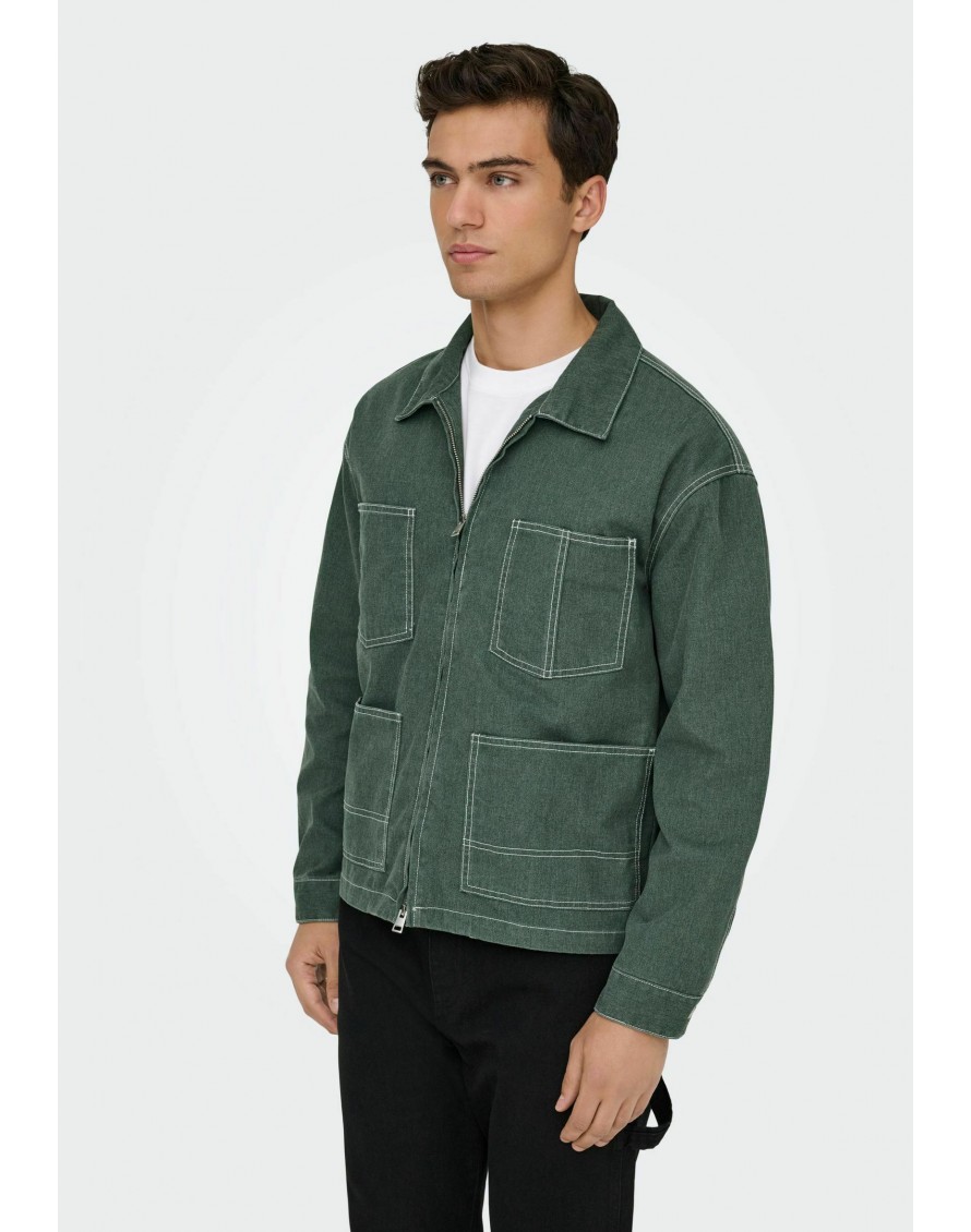 Only & Sons Chaqueta vaquera Onszealand ZIP WW6017 YFM DNM Jacket