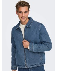 Only & Sons Cazadora Vaquera Onspadded Work MB 5919 Pim Dnm Jacket