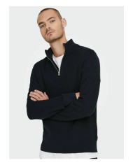 Only & Sons Jersey Onsphil REG 12 Struc Half ZIP Knit Noos