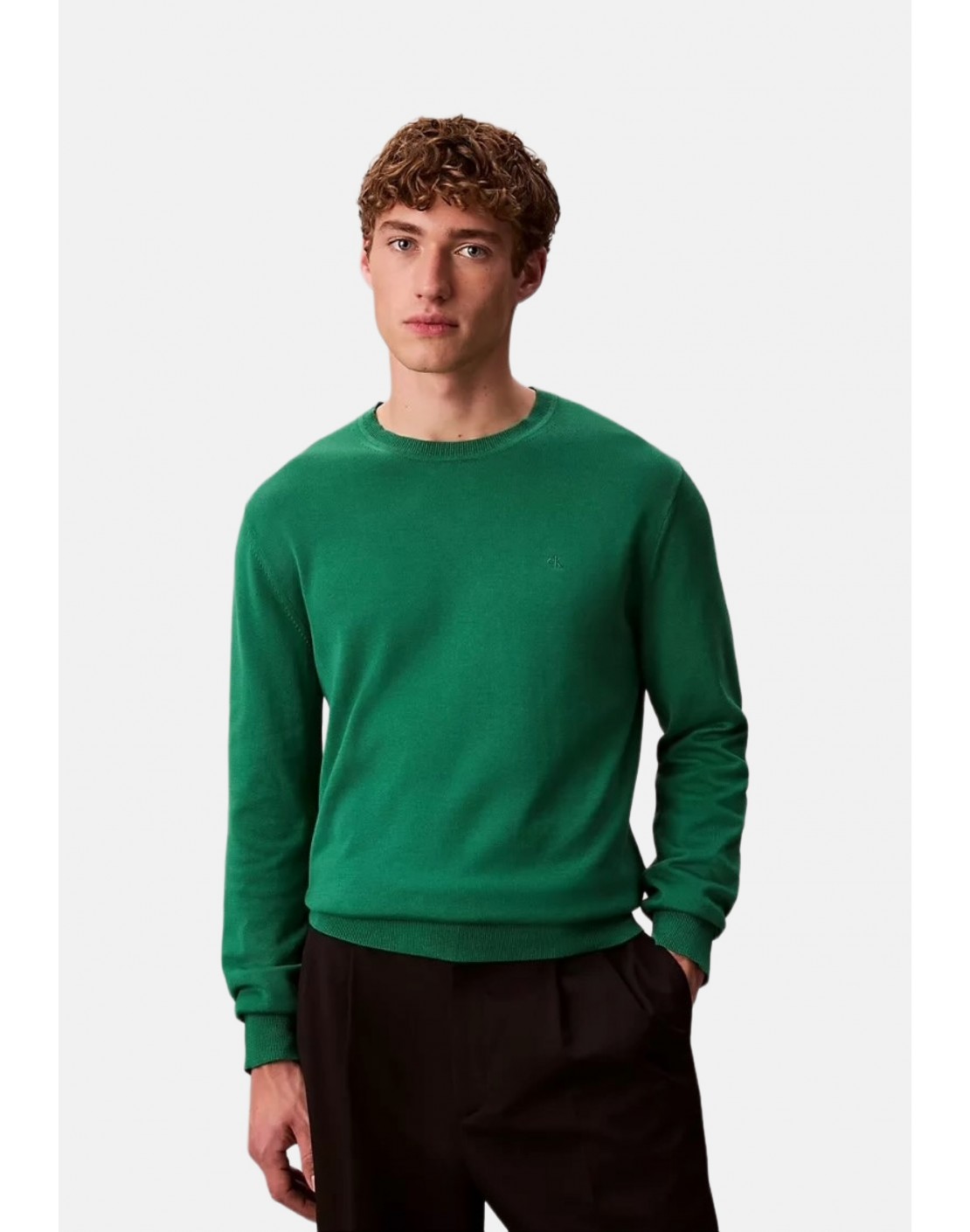 Calvin Klein Jersey de punto Supima Crew