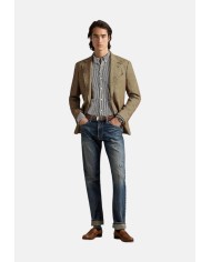 Ralph Lauren Camisa de popelina y elástico Custom Fit