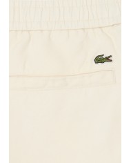 Lacoste Pantalón corto de sarga con mezcla de lino de corte regular