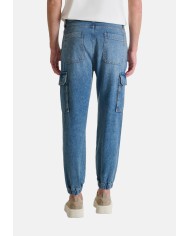 Antony Morato Pantalón Vaquero Cargo Regular Fit «JAY» en denim blue