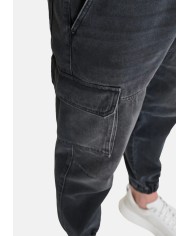 Antony Morato Pantalón Vaquero Cargo Regular Fit «JAY» denim negro