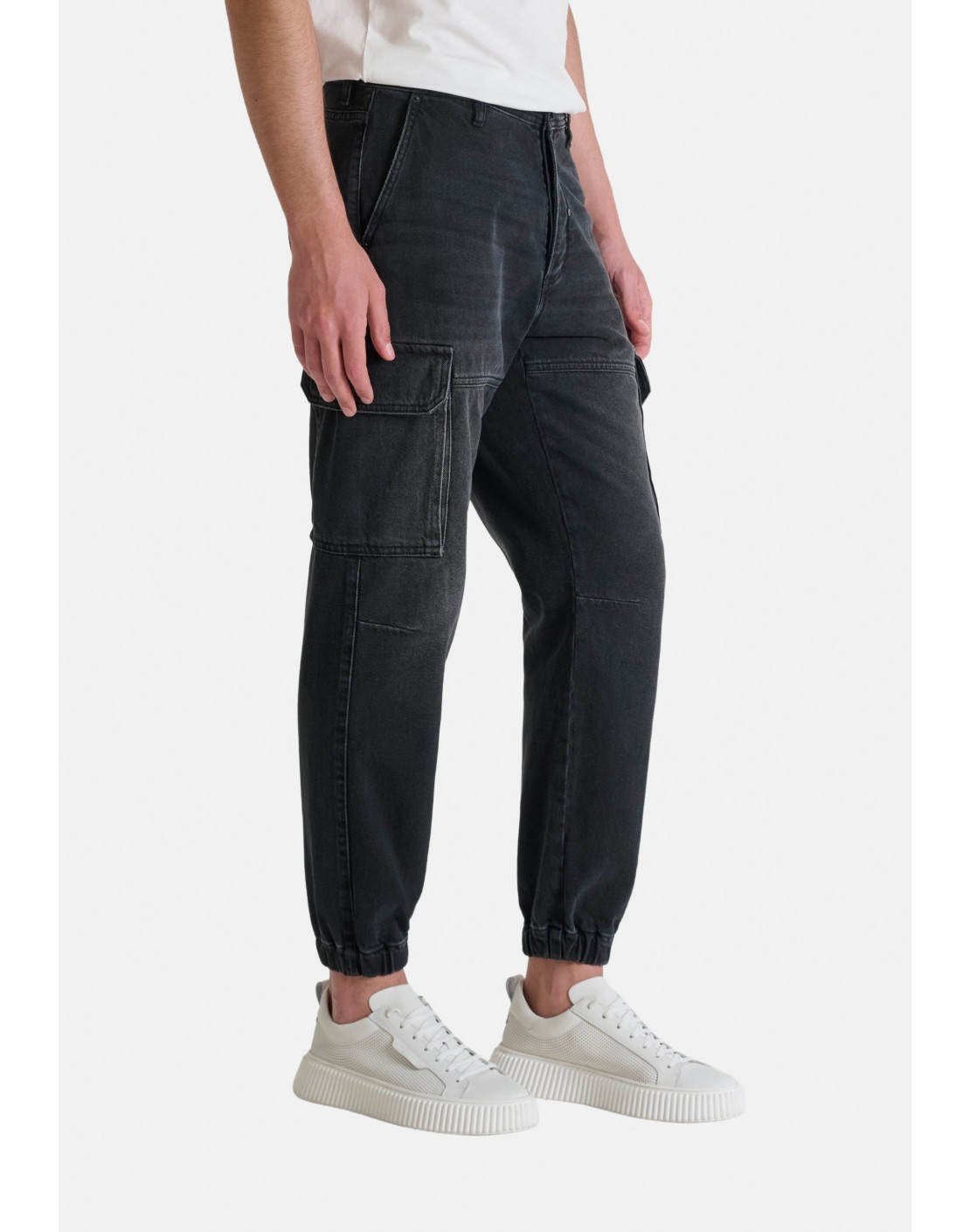 Antony Morato Pantalón Vaquero Cargo Regular Fit «JAY» denim negro