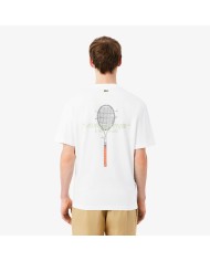 Lacoste Camiseta de algodón grueso bordado