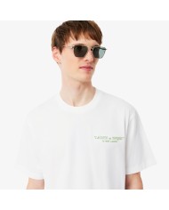 Lacoste Camiseta de algodón grueso bordado