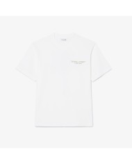 Lacoste Camiseta de algodón grueso bordado