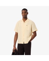 Lacoste Camisa de corte holgado de lino