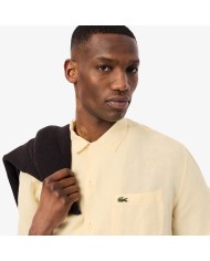 Lacoste Camisa de corte holgado de lino