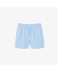 Lacoste Bañador de largo medio con estampado de monograma