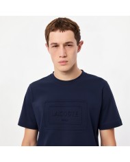 Lacoste Camiseta de algodón grueso bordado