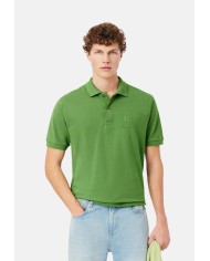 Lacoste Polo de corte clásico de petit piqué con detalle bordado