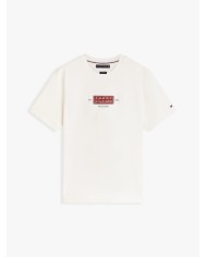 Tommy Hilfiger Camiseta de punto con cuello redondo y logo