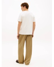 Tommy Hilfiger Camiseta de punto con cuello redondo y logo