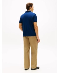 Tommy Hilfiger Polo regular de piqué con cuello de jacquard