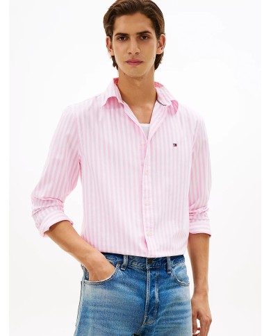 Tommy Hilfiger Camisa de popelín a rayas TH Flex