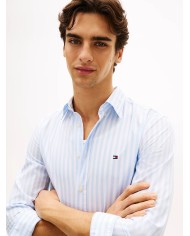 Tommy Hilfiger Camisa de popelín a rayas TH Flex