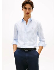 Tommy Hilfiger Camisa de popelín a rayas TH Flex