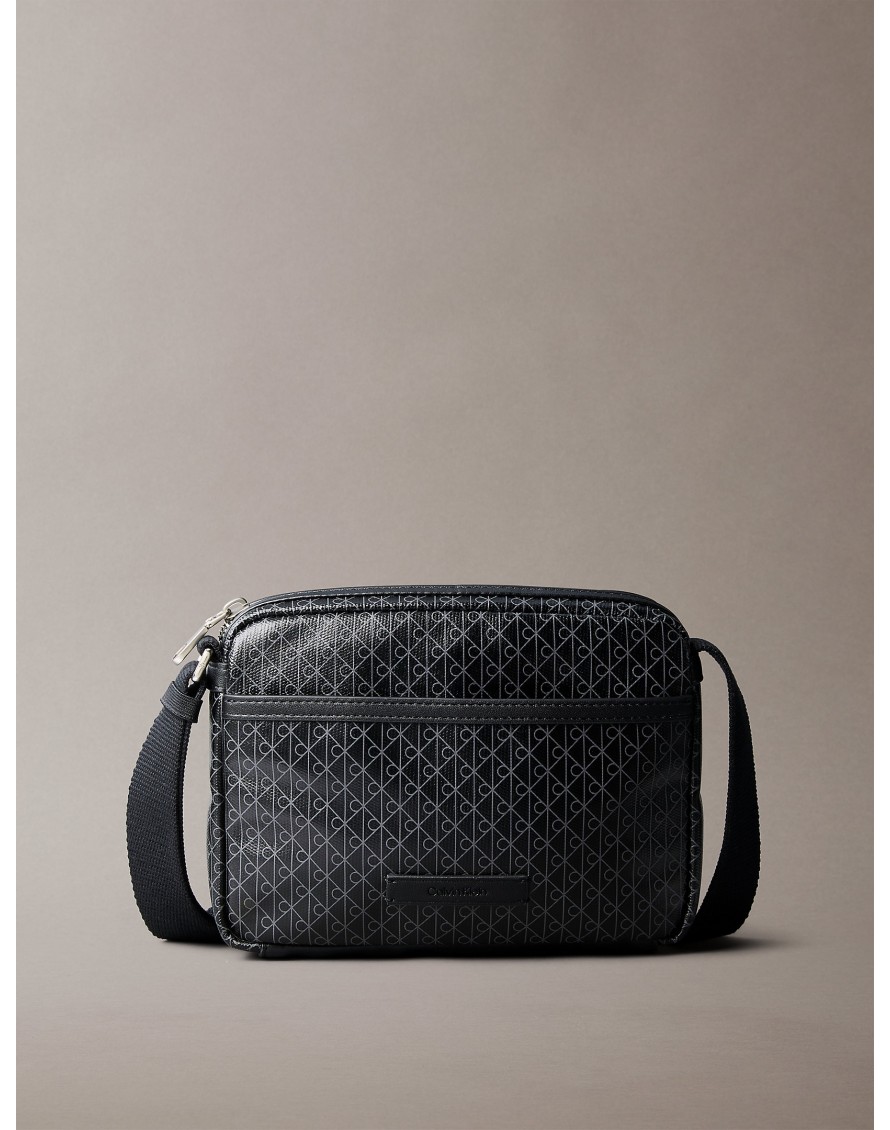 Calvin Klein Bandolera Emblem AOP Coated Camera Bag