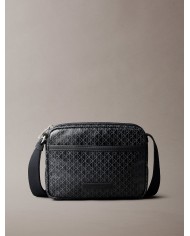 Calvin Klein Bandolera Emblem AOP Coated Camera Bag