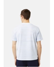 Lacoste Camiseta de algodón grueso de rayas