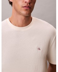 Calvin Klein Camiseta SS Wafle Badge Crew