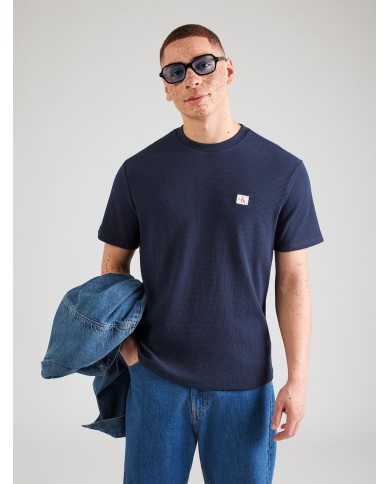 Calvin Klein Camiseta SS Wafle Badge Crew