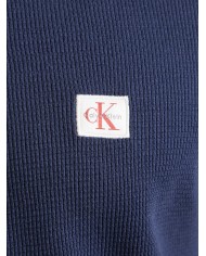 Calvin Klein Camiseta SS Wafle Badge Crew