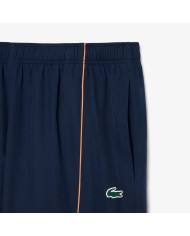 Lacoste Pantalón corto deportivo de tafetán diamantado con ribete en contraste
