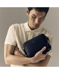 Lacoste Bolso de reportero Chantaco de piel pequeño