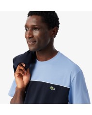 Lacoste Camiseta de algodón con bloques de color