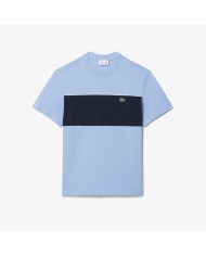 Lacoste Camiseta de algodón con bloques de color