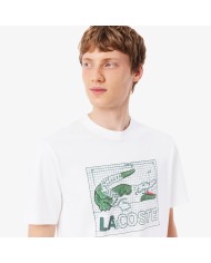 Lacoste Camiseta de algodón estampada