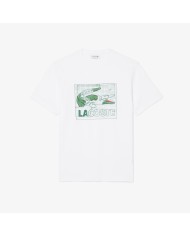 Lacoste Camiseta de algodón estampada