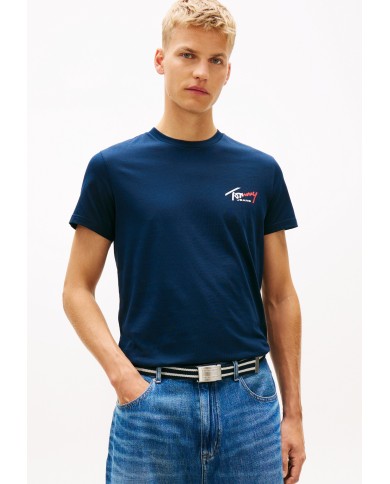 Tommy Jeans Camiseta TJM Slim Sign Chest