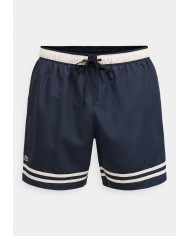 Lacoste Short de baño Lacoste con rayas en contraste de largo medio