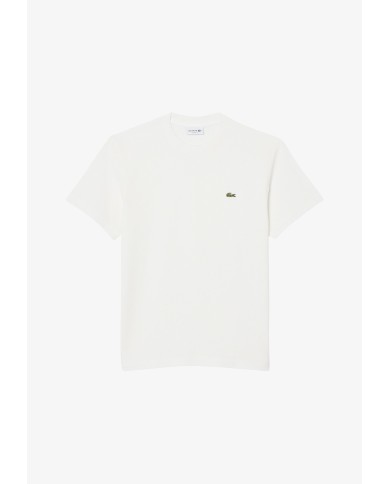 Lacoste Camiseta de piqué de lino y algodón grueso