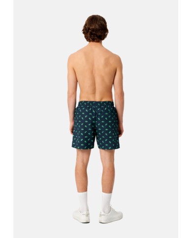 Lacoste Bañador con Estampado de Cocodrilos