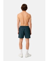 Lacoste Bañador con Estampado de Cocodrilos