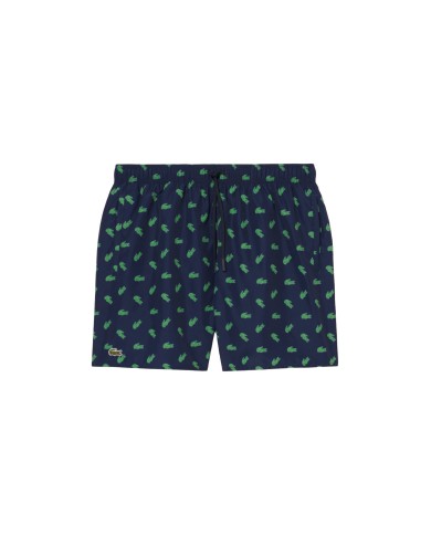 Lacoste Bañador con Estampado de Cocodrilos
