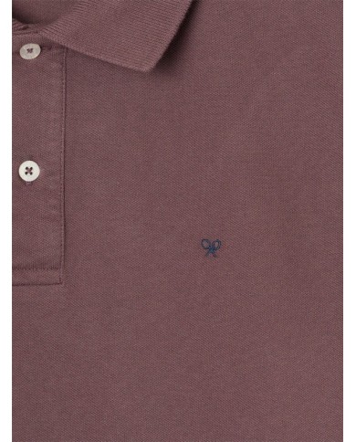 Silbon Polo clásico liso burdeos