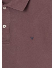 Silbon Polo clásico liso burdeos