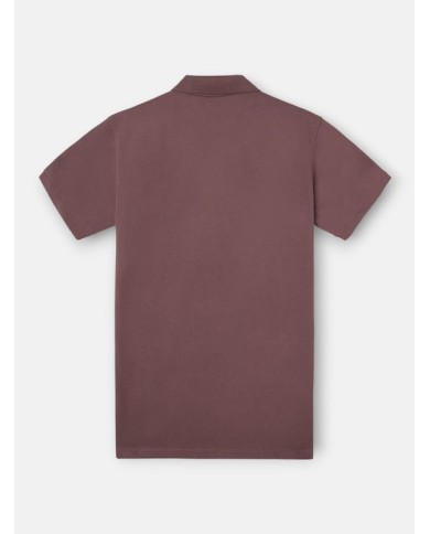 Silbon Polo clásico liso burdeos