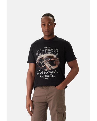 Guess Camiseta SS CN Satin Patch Tee