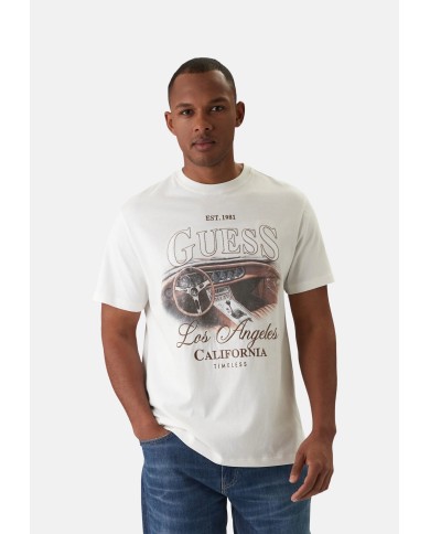 Guess Camiseta SS CN Satin Patch Tee